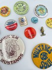 Vintage Lot Of 23 Pin Back Buttons Campaign   Advertising   Girl Scouts 70s 80s