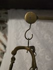 Vintage Ornate Brass Hanging Balance Scale 18  Apothecary Decor - As Is