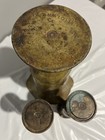 Title  Vintage Us Military Trench Art Vase Set 3 Different