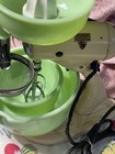 Vintage Sunbeam Mixmaster S Mixer Jadeite Bowls Juicer Glow
