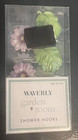      Purple   Green Flowers Vintage 1991 Nos Waverly 12 Shower Curtain Hooks     