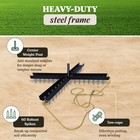 Yard Tuff Cross Drag Leveling Tool  60 Steel Spikes For Fields And Arenas  Black