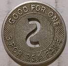 South Bend  Indiana - No  Indiana Trans   Inc  3 For 25   Transit Token In 860 G