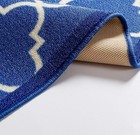 Brand New Set Of 14 Blue Stair Rubber Non-slip Backing Carpet Treads
