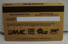 Bank One The One Card Check Guarantee Gold Visa -un-signed -test sample  Vintage