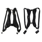 Black Double Dual Camera Shoulder Strap Quick Rapid Sling Belt Adjustment