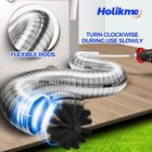 Holikme 30 Feet Dryer Vent Cleaner Kit  Flexible Lint Brush With Drill