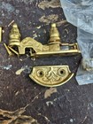   Pair Of Window Sash Locks In Solid Brass Victorian Vintage Style 