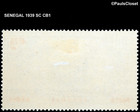 Senegal 1939 Sc Cb1 Storming The Bastille 4f75  4f Brn Blk Mvlh Og Fvf