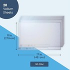 Architectural Vellum Paper 11x17 Drafting Sheets Engineer Title Block 20pcs