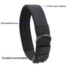 2  Wide Tactical Heavy Duty Nylon Large Dog Collar K9 Military With Metal Buckle
