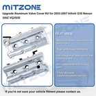 2x Upgrade Aluminum Valve Cover Kit For 2003-07 Infiniti G35 Nissan 350z Vq35de