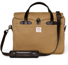 New  Filson Rugged Twill Original Briefcase  13l In Tan  Made In Usa
