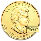 Canadian Maple Leaf 1 2 Oz Gold Coin  random Year  Varied Condition 