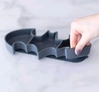 Bumkins Batman Silicone Grip Dish Dark Gray