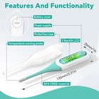 Digital Oral Thermometer  8s Fast Reading Thermometer For Adults And Green 