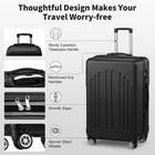 3 Piece Trolley Case Hardside Lightweight Spinner Luggage Bag Set Tsa 20 24 28 