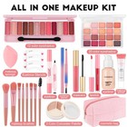 Teen Girls All-in-one Makeup Kit With Essentials - Travel Friendly Gift Set
