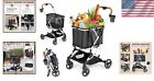 Lightweight Folding Shopping Cart With Detachable Bag - Perfect For Grocery Runs