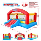 Inflatable Bounce House For Kids  14 3 X 12 5 Ft Bouncy Castle Jumper Slide W   