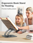 Book Stand For Reading  Adjustable Book Holder With 360   Swivel Base