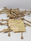 Antique Swedish Wooden Lace Bobbins Lot Of 23 4 75  Circa 1889 Provenance Note