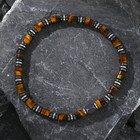 Tiger Eye Hematite Beads Healing Protection Strength Luck Attract Men s Bracelet