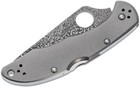 Spyderco Delica 4 Damascus Vg10 Plain Blade Titanium Handles C11tipd