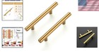 Stylish 5 Inch Cabinet Handles - 30 Pack Brushed Brass Pulls