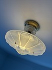Antique Vintage Art Deco Ceiling Light Fixture Chandelier Sunflower Pair Av 