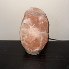 Real Himalayan Pink Crystal Rock Salt Lamp Wooden Base   Cord 8lbs 9    Tall