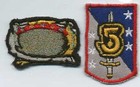Babylon 5 Ranger And Sword   Shield Embroidered Iron-on Patch Set 