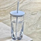 2023 Starbucks  Blue Triangle Glass Cup Tumbler Ladies Gift