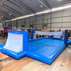 33ft Inflatable Volleyball Court For Outdoor Pool Beach Net Game With Air Pump