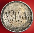 Love Token Over An 1886 Seated Liberty Dime - Engraved Initials    ymca   