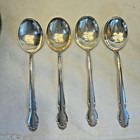 1948  Rogers Sterling Silver Wedding Bells Set Of 4 Cream Soup Spoons