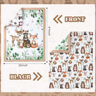 3 Pcs Baby Crib Bedding Set Safari Animals Dinosaurs Bear Woodland Animals Jungl