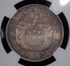 1933 23 m  Colombia 50 Centavos - Bogota  Ngc Au  Scarce 50c Variety