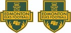 Edmonton Elks Football Inspired Full Size Football Helmet Decals