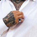Black Onyx Signet Ring 925 Sterling Silver Ring Pinky Signet Ring Men Gift