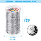 Bendable Craft Metal Wire - 540 Feet  18 Gauge Flexible Beading Wire For Wreath