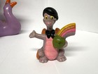 Disney Epcot Figment 1982 Opening Vinyl Coin Bank And Two Small Figures