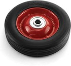Jdyyicz 2 Pack 6  X 1 5  1 2  Axle  Premium Rubber Wheel With Ball 6 Inches