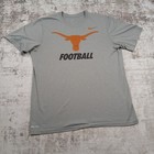 University Of Texas Longhorns Football T Shirt Mens Large Gray Nike