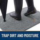 Dog Door Mat For Muddy Paws 30x20 Absorbs Moisture And Dirt Absorbent Non-slip