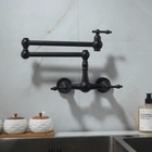 Wall Mount Solid Brass Pot Filler Faucet Folding Kitchen Faucet Hot cold Mixing