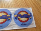 Vintage World Of Walt Disney World Sticker Htf Globe Land Round Mickey Mouse