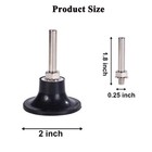 2pack 2 Inch Roll Lock Rotary Pad Holder Sanding Disc Holder Mandrel 1 4  Shank