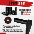 50pcs 3 8  Drive Impact Socket Set  Sae metric  Deep shallow Sockets