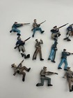Vintage Civil War Toy Soldiers Lot Of 15 Plastic Figures Rifles Drummer